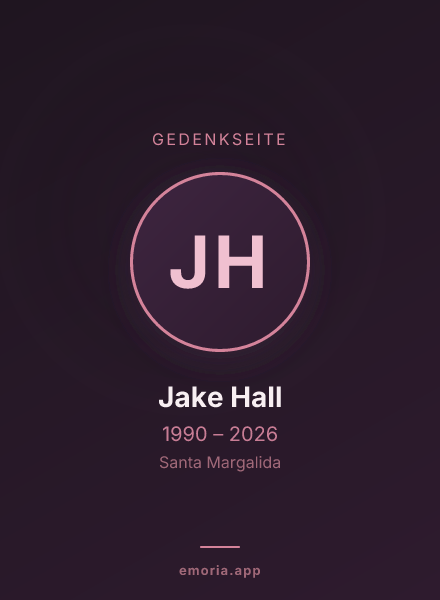 Gedenkportrait von Jake Hall
