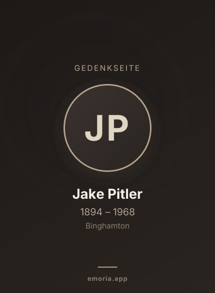 Gedenkportrait von Jake Pitler