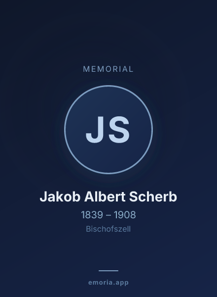 Memorial portrait of Jakob Albert Scherb
