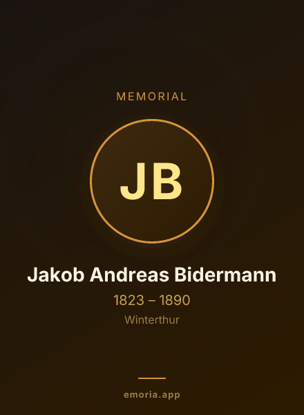 Memorial portrait of Jakob Andreas Bidermann