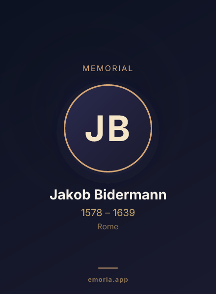 Memorial portrait of Jakob Bidermann