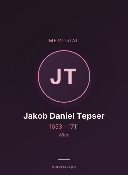 Memorial portrait of Jakob Daniel Tepser