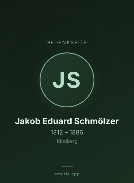 Gedenkportrait von Jakob Eduard Schmölzer
