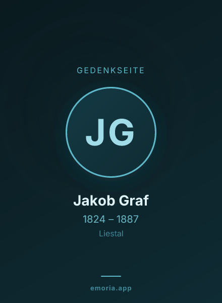 Gedenkportrait von Jakob Graf