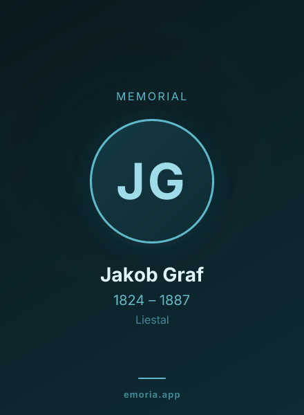 Memorial portrait of Jakob Graf