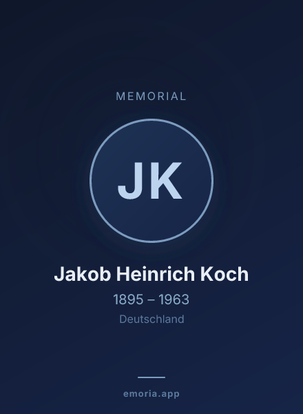 Memorial portrait of Jakob Heinrich Koch