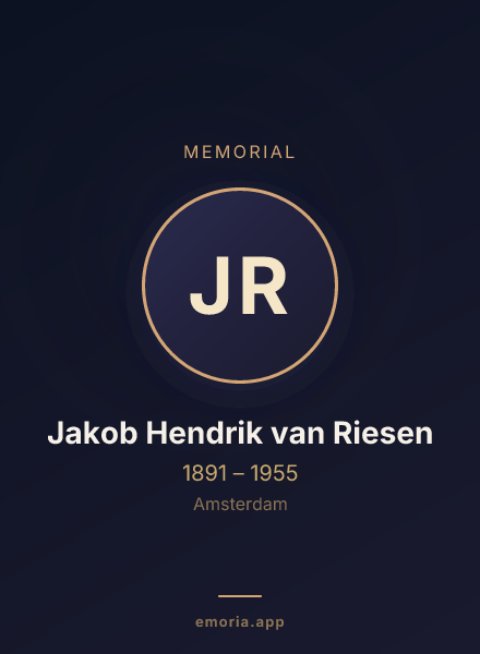 Memorial portrait of Jakob Hendrik van Riesen