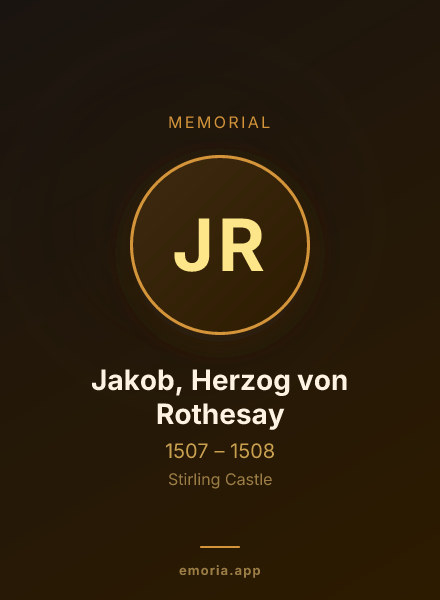 Memorial portrait of Jakob, Herzog von Rothesay