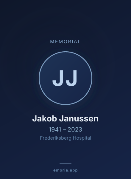 Memorial portrait of Jakob Janussen