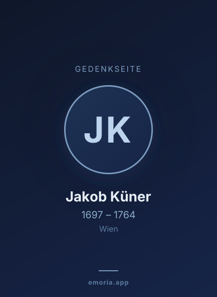Gedenkportrait von Jakob Küner