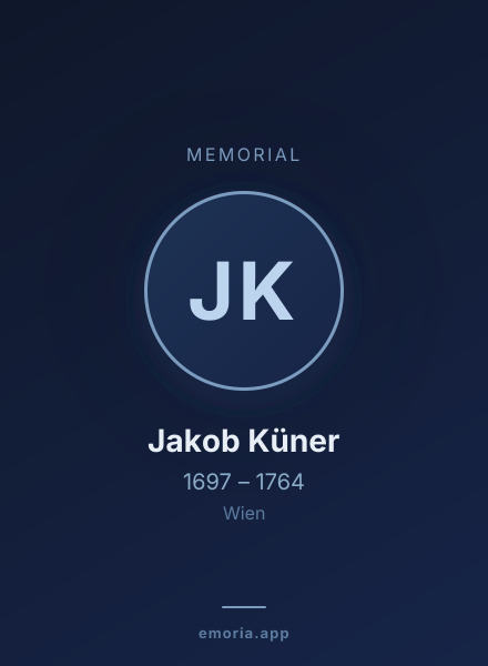 Memorial portrait of Jakob Küner