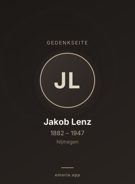 Gedenkportrait von Jakob Lenz