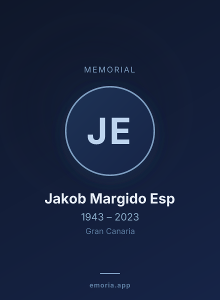Memorial portrait of Jakob Margido Esp