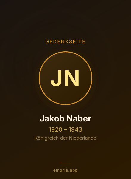 Gedenkportrait von Jakob Naber