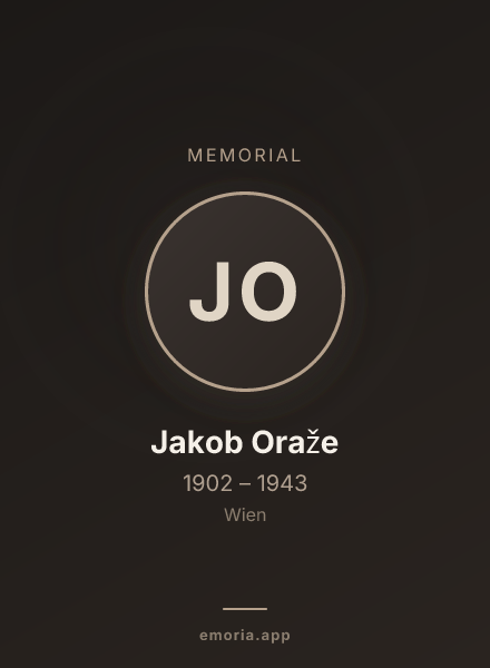 Memorial portrait of Jakob Oraže
