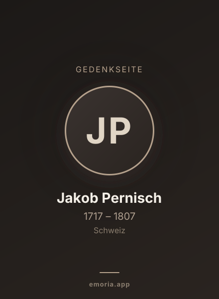Gedenkportrait von Jakob Pernisch
