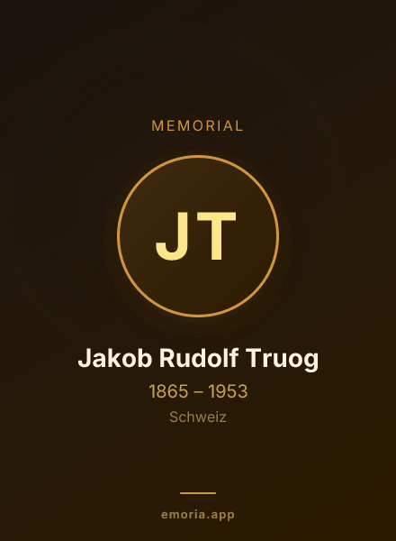 Memorial portrait of Jakob Rudolf Truog