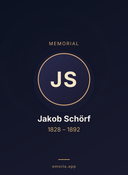 Memorial portrait of Jakob Schörf