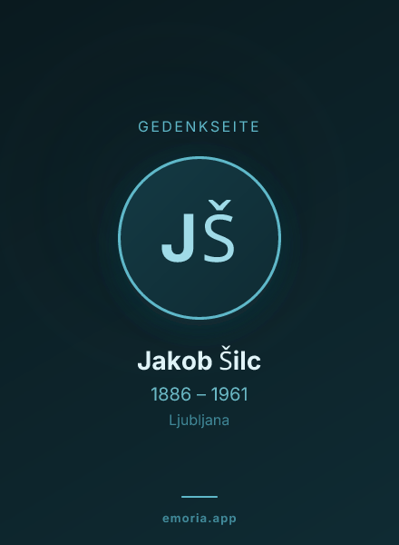 Gedenkportrait von Jakob Šilc