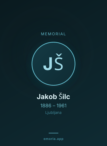 Memorial portrait of Jakob Šilc
