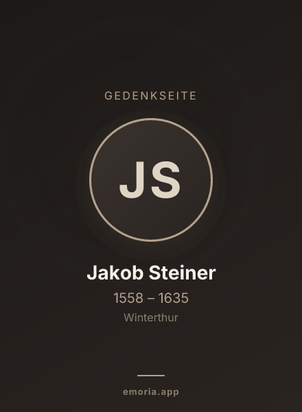 Gedenkportrait von Jakob Steiner