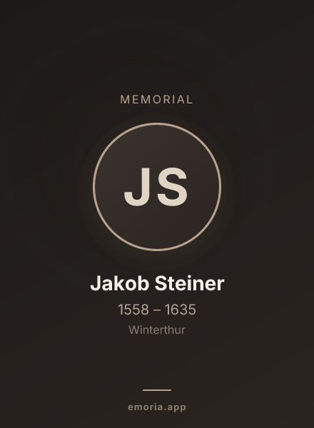 Memorial portrait of Jakob Steiner