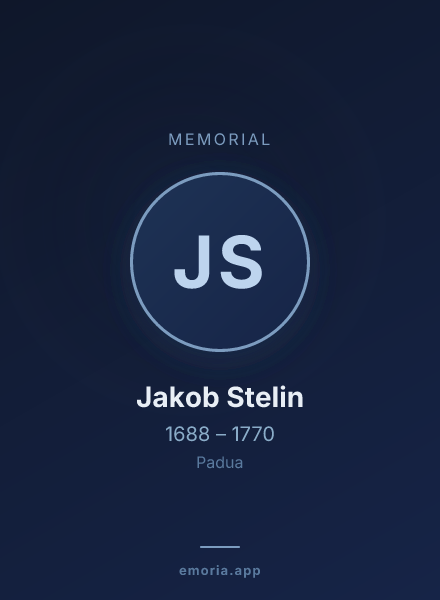 Memorial portrait of Jakob Stelin