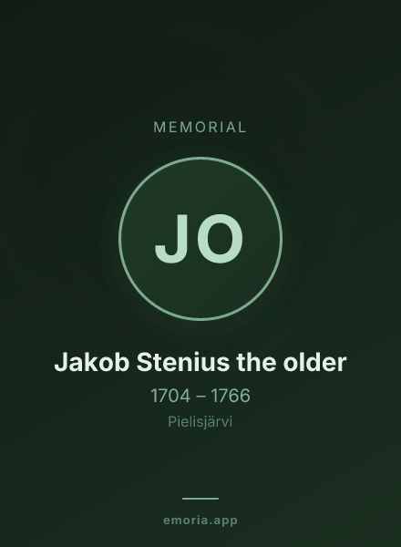Memorial portrait of Jakob Stenius the older