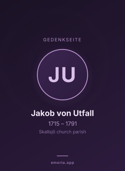 Gedenkportrait von Jakob von Utfall