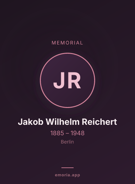 Memorial portrait of Jakob Wilhelm Reichert