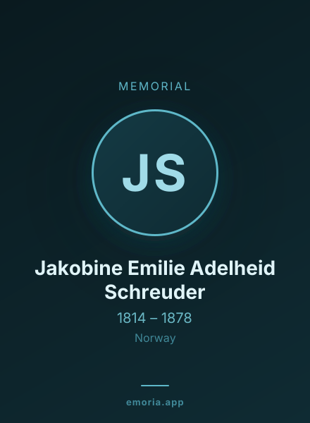 Memorial portrait of Jakobine Emilie Adelheid Schreuder