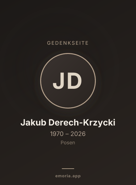 Gedenkportrait von Jakub Derech-Krzycki