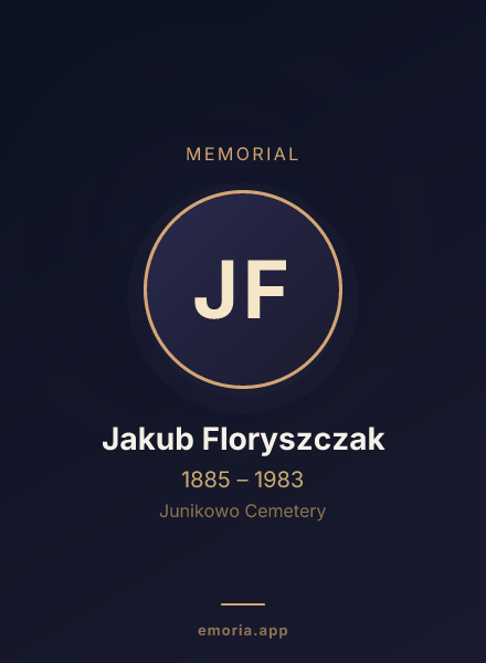 Memorial portrait of Jakub Floryszczak