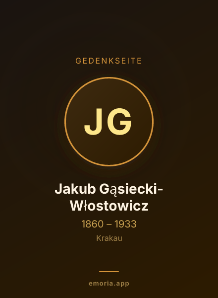 Gedenkportrait von Jakub Gąsiecki-Włostowicz