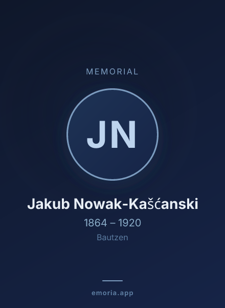 Memorial portrait of Jakub Nowak-Kašćanski