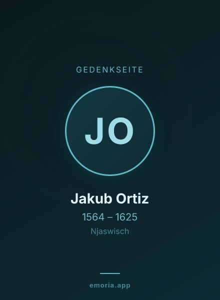 Gedenkportrait von Jakub Ortiz