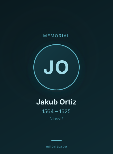 Memorial portrait of Jakub Ortiz