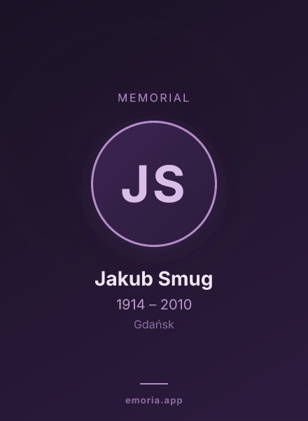 Memorial portrait of Jakub Smug