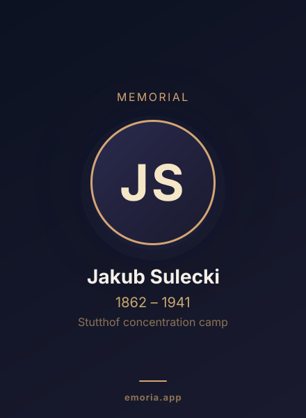 Memorial portrait of Jakub Sulecki