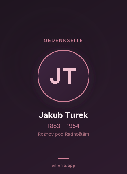 Gedenkportrait von Jakub Turek