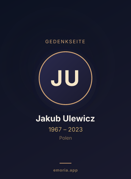 Gedenkportrait von Jakub Ulewicz