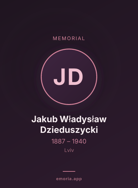 Memorial portrait of Jakub Władysław Dzieduszycki