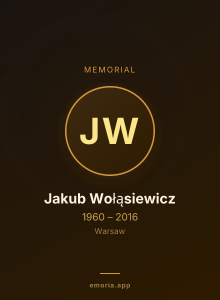 Memorial portrait of Jakub Wołąsiewicz