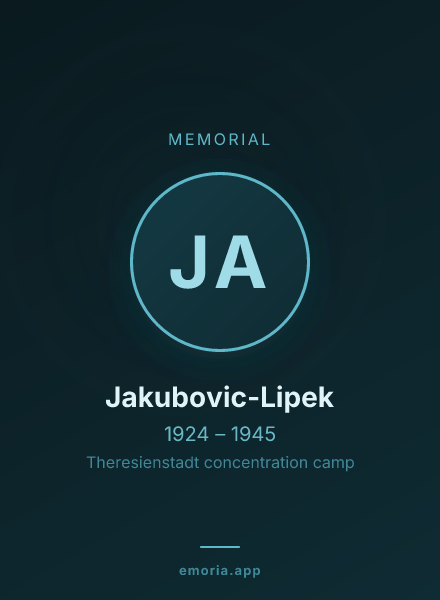 Memorial portrait of Jakubovic-Lipek