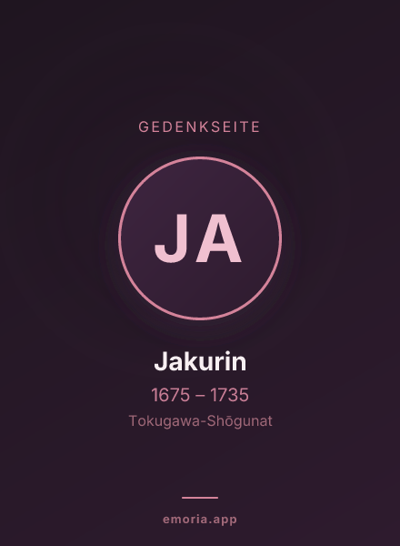Gedenkportrait von Jakurin