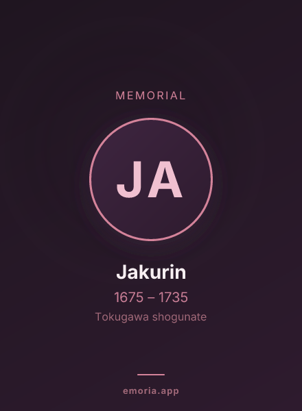 Memorial portrait of Jakurin