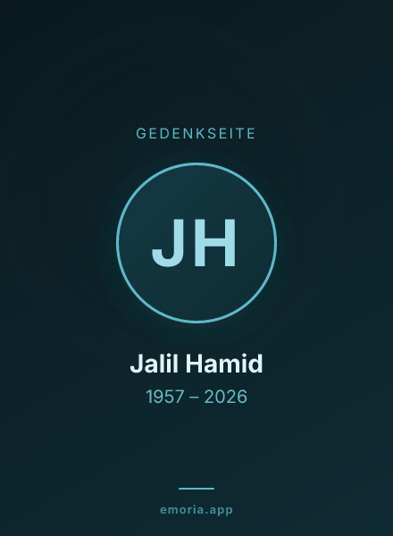 Gedenkportrait von Jalil Hamid