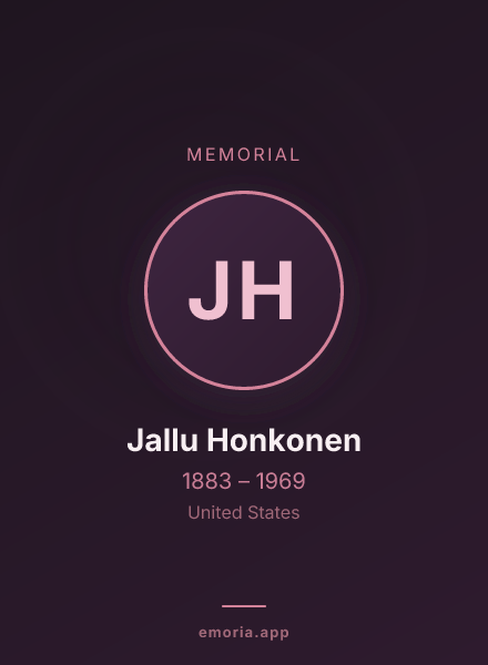 Memorial portrait of Jallu Honkonen