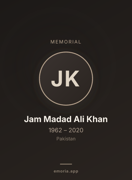Memorial portrait of Jam Madad Ali Khan