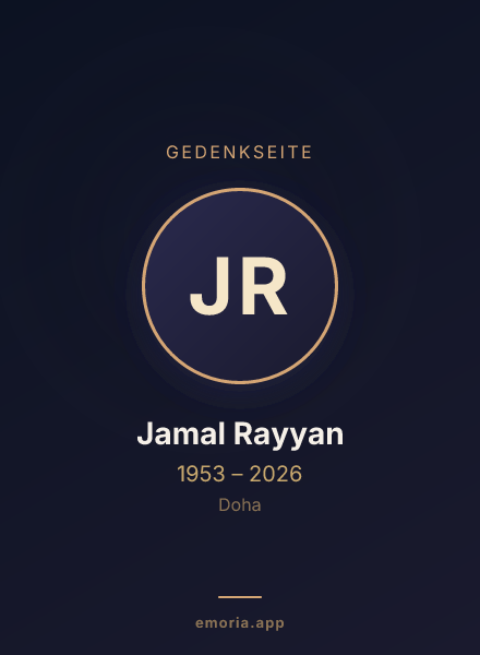 Gedenkportrait von Jamal Rayyan
